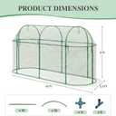 BPS Crop Cages for Garden Plant, 10x3x5 Ft Plant Netting Protection Tent with Zippered Door for Plants, Raised Garden Bed Cover with Frame for Vegetables, Fruits and Flowers, 10'x3.3'x5'