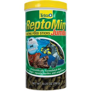 Tetra ReptoMin Jumbo Floating Food Sticks 10.23 Ounces, For Small Aquatic Turtles And Amphibians (EXP 08/31/26)