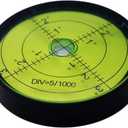 Aluminium High Precision Horizontal Leveler Bubble Level Tool Circle Round 2.4 Inch 60mm (Black,Green)