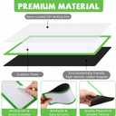 Janlaugh 12 Pcs Large Magnetic Dry Erase Labels for Classroom, 12 x 4 Inch Rectangle Magnetic Name Plates Label Flexible Magnet Stickers for Whiteboards Refrigerator(White Background+Border,Style 2)