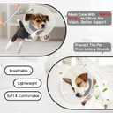 Soft Dog Cone Collar to Stop Licking-Adjustable Comfortable Mesh Recovery Collars After Surgery for Small or Miniature Dogs, Alternative to Plastic Elizabethan Collar for Neuter Incision Care (Grey,L)