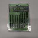 JOERIC 10PCS Black Masonry Drill Bits, Concrete Drill Bit Ceramic Tile Drill Bit Set Tungsten Carbide Tipped Ceramic Tile Drill Bits for Concrete Brick Glass Plastic and Wood5-12mm