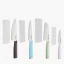 KitchenAid Chef Set with Custom-Fit Covers, Sharp Kitchen Knife, High-Carbon Japanese Stainless Steel Blade, 4 Piece, Multicolor