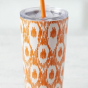 24oz Insulated Straw Tumbler Keeps Drinks Hot & Cold, Orange