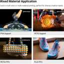 Snapmaker U1 3D Printer,4-Toolhead with 5s Toolchanger,Multi-Color Printing
5X Fast Printing,Minimal Purge,Multi-Material Printing,Smart Calibration,Model Library,Beginner Friendly,Auto Filament System