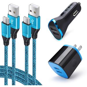 USB C Car Charger for Google Pixel 10/10 Pro/10 Pro XL/Fold/9a/9/9 Pro XL/8a/8/8 Pro/7a/7/7 Pro/6a/6/6 Pro/5/4/4a/4XL/3/3a/3XL/2/XL,Car Charger Adapter Wall Charging Block Type C Fast Charging Cable