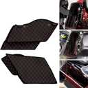 Motorcycle Saddlebag Liners 5 inch Stretched Bag Inserts Fits for Harley Touring Road King Road Glide Street Glide Electra Glide 2014-2023 (Red Stitching)