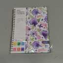 2026 Planner, Weekly and Monthly Calendar Academic Planners, Jan 2026 - Dec 2026, Planning Agenda Notebook for Office School Supplies, Purple Petals