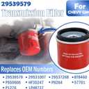 2 x Transmission Filter 29539579 Fits for Allison 1000 2000 2400 Series, Chevy Silverado 2500HD 3500HD GMC Sierra 2500HD 3500HD, Chevy Kodiak/GMC Topkick C4500 C5500, Replaces 29531007 29537268 (1 Pack)