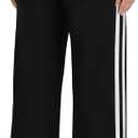 Women's Wide Leg Dress Pants High Waist Straight Leg Track Pants with Belt Loops M