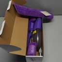 HOMTOYOU Spray Mops for Floor Cleaning: Wet Mop for Hardwood Tile Wood Laminate Vinyl - 3 Washable Microfiber Pads for Swiffer Powermop - Absorbs Pet Hair Dust (Purple)