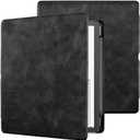 WALNEW Case Cover for 10.2-inch Kindle Scribe (2024/2022 Released), Smart PU Leather Cover with Pen Holder and Auto Wake/Sleep for 10.2" Amazon Kindle Scribe E-Reader (Black)