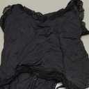 SUUKSESS Women Square Neck Lace Bodysuit Sleeveless Spaghetti Strap Tank Top (Small, Black)