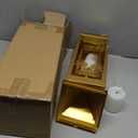 NEEDOMO Christmas Decorations Outdoor&Indoor, 17''/12'' Metal Candle Lantern Decor,Christmas Lanterns with Snowflakes Stars and LED Candle for Home Porch Patio Table Centerpieces, Xmas,No Glass (Gold)