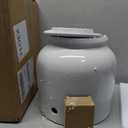 Ceramic Water Dispenser for 5 Gallon Bottle Crock Water Dispenser with Durable Stainless Steel Faucet, Ideal for 3 to 5 Gallon Jugs, Classic Porcelain Water Crock Design for Home or Office Use