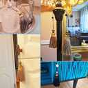 4 Pack Tassel Key Tassel with Loops, Handmade Tassel Craft, DIY Accessories for Home Decoration