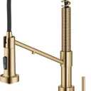 Kraus Bolden 2-in-1 Pull-Down Single Handle Kitchen Sink Filter Water Faucet for Reverse Osmosis or Water Filtration System in Brushed Brass, KFF-1610BB