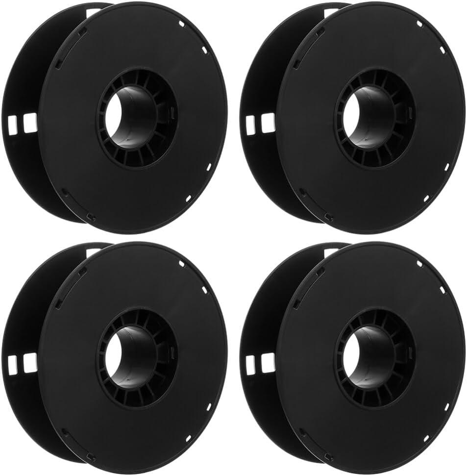 iplusmile 3Pcs Cord Storage Reel - 8 Inch Reusable Spool for Refill 1KG 3D Printers Filament, Empty Wire Winder for Extension Cords, Ropes, Hoses, Cable Organizer for Workshop & Garage, Black