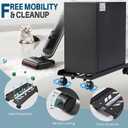 Adjustable Large Computer Tower Stand 7.9 to 10.2 inch Wide, Mobile PC Stand for Most Desktop Towers, Steel CPU Stand with Locking Caster Wheels, Gaming PC Holder,PC Cart
