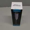 SIMPLETASTE Milk Frother Handheld Electric Foam Maker, Drink Mixer with Stainless Steel Whisk for Cappuccino, Bulletproof Coffee, Latte, with Stand, White, Battery Operated