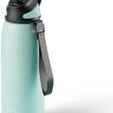 Fjbottle Stainless Steel Insulated Sports Water Bottle 32oz, BPA-Free, Double-Wall Vacuum, Magnetic Cap, No Straw, Cup Brush Included - Ideal Bottle for School, Fitness, and Outdoor Activities