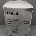 LUCID 4 Inch Gel Memory Foam Mattress Topper-Ventilated Design-Ultra Plush-Twin XL