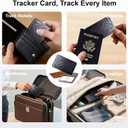 2 x Airtag Wallet Tracker Card for Apple: Bluetooth Tracker Smart Card for Men Gifts Passport Tracker with Find My Keys Finder and Item Locator for Keys Luggage Passport, iOS Only (1 Pack)