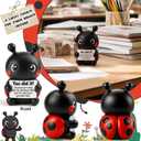 Ladybug Figurine Lucky Charm for Grads New Beginnings Graduate Unique Gift Inspirational Presents Moving Forward Congratulatory Keepsake for Graduation Students 2026