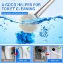 50PC Toilet Bowl Wand Refills, Disposable Toilet Brush Heads, Wall Mounted Scrubber Refill, Cleaner Refill Pads with Most Brushes for and Bathroom Cleaning