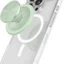 PopSockets Phone Grip for MagSafe with Kickstand, Magnetic Stand, Swappable Top, Secure Hold for iPhone MagSafe Cases, Phone & Tablet Grip, Cute PopSockets - Honeydew