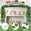 100 Pcs Fake Vines Bulk Artificial Ivy Garland Greenery Hanging Vines Green Leaves Plants for Bedroom Wedding Garden Home Wall Jungle Themed Party Decorations (722ft)