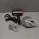 CONFU Ionic Blow Dryer 1600W, Portable Lightweight Fast Drying Negative Ion Hairdryer Blowdryer, 3 Heat Settings & Infinity Speed, with Diffuser and Concentrator Nozzle for Home & Travel