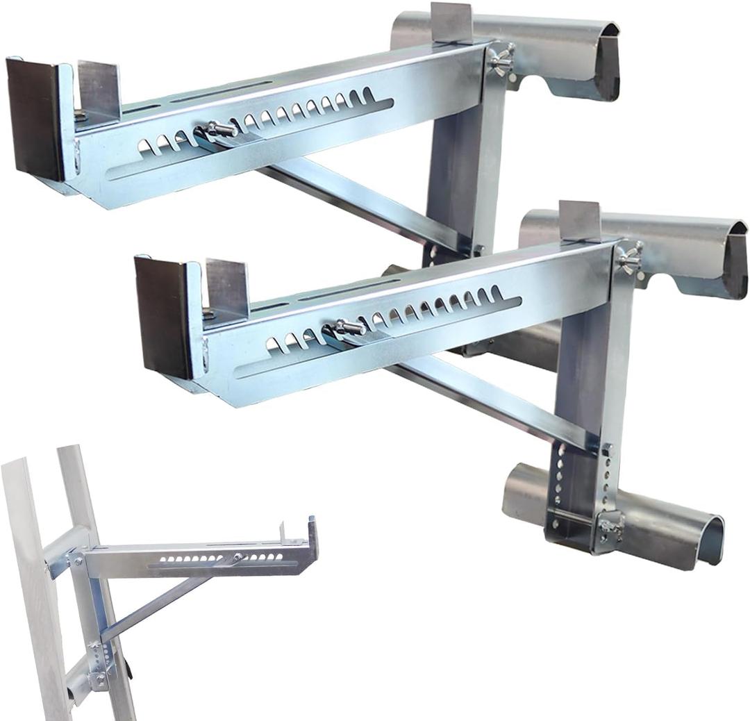 Ladder Jacks Bracket Extension - Adjustable Extension Scaffold Ladder Jack 2 Pack for Working 20 inch Stage