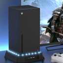 Cooling Fan for Xbox Series X Mviioe Xbox Series X Cooling Stand with LED Indicator, Extra Big Turbo Fan, USB 2.0 Ports, Dust Cover Filters (Only Compatible with Xbox X)