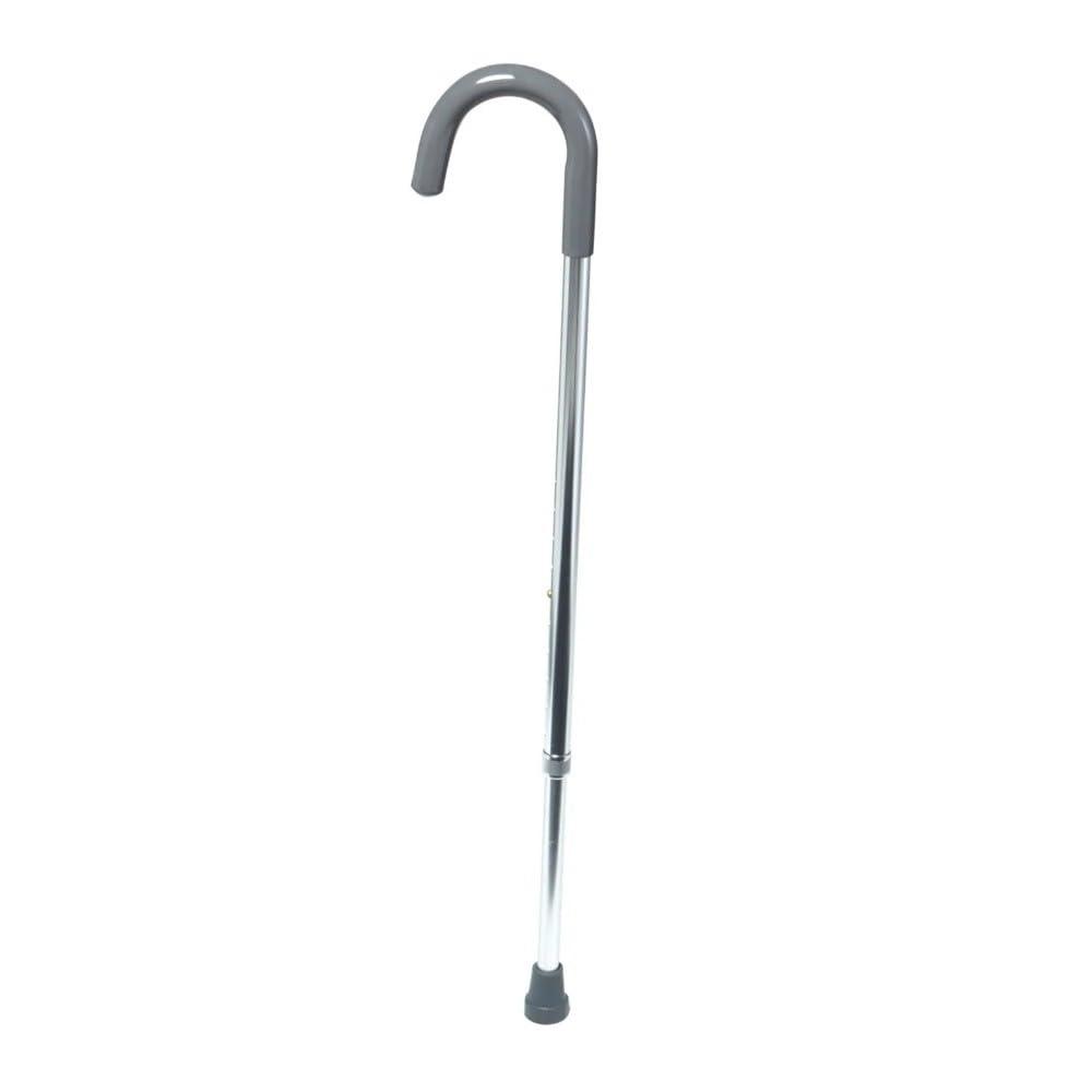 Standard Cane, Limited Mobility Aid for Elderly and Handicapped, Aluminum Walking Stick with Rubber Foot for Motor Control and Stability, Walk Assist with Slip Resistant Rubber Tip for Traction