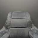 Nestl Reading Pillow with Shredded Memory Foam, Designed for Sitting Up in Bed and Couch, Back and Arms Adjustable Support for Adult & Teens Backrest Pillows for Reading with Washable Cover Light Grey