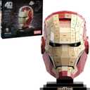 4D Build, Marvel Iron Man 3D Puzzle Model Kit with Stand 96 Pcs | Iron Man Helmet Desk Decor | Building Toys | 3D Puzzles for Adults & Teens 12+