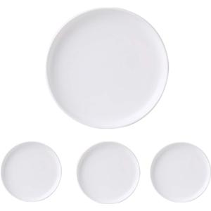 Matte Ceramic Appetizer Plates 6 Inch,Small Mini Dessert Plates Set of 4,Microwave and Oven Safe Snack,Bread,Butter Dessert,Pie,Cake Plates Cat Dishes(6 inch, White)