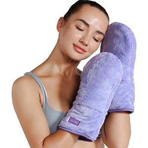 REVIX Microwavable Heating Mittens for Hand and Fingers, Heated Hands Mitts Warmers 1 Pair, Unscented Hand Muff, One Size
