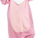 NAITOKE Animal Onesie Adults Halloween Costumes Cosplay Pajamas, Size 10 Years, Pink