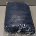 Bedsure Comforter Set Queen Size - Cotton Fabric with Microfiber Inner Fill, Navy PureWoven Soft Bed Set for All Seasons, 3 Pieces, 1 Comforter (90" x 90") and 2 Pillow Cases (20" x 26")