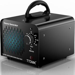 Ozone Generator 168,000mg/h, Commercial Ozone Machine Odor Removal, High Capacity Ozone Machine, Home Ozone Generator for Car, Home, Smoke, Pet, etc (Black) - by TTDMK