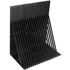 24 Pack L22 x H 12" Black Heavy Duty Shelf Brackets with Screws Metal Shelf Brackets Shelf Support Angle Brackets for Shelves L Brackets Heavy Duty Floating Shelf