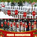 Zubebe 2 Pcs 12 Inch Glitter Lightbulb Shaped Ornament - Large Christmas Bulbs for Outdoor Tree Decorations - Plastic Light Bulb Hanging for Holiday Party