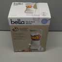 bella 10 Speed Countertop Blender, Juicer & Smoothie Maker, Fits-anywhere Kitchenware, Slim Flip & Store Design, Dishwasher Safe 48oz Capacity Pitcher & Lid, Stainless Steel Blade, 450 Watt, Oatmilk (6 Cup)