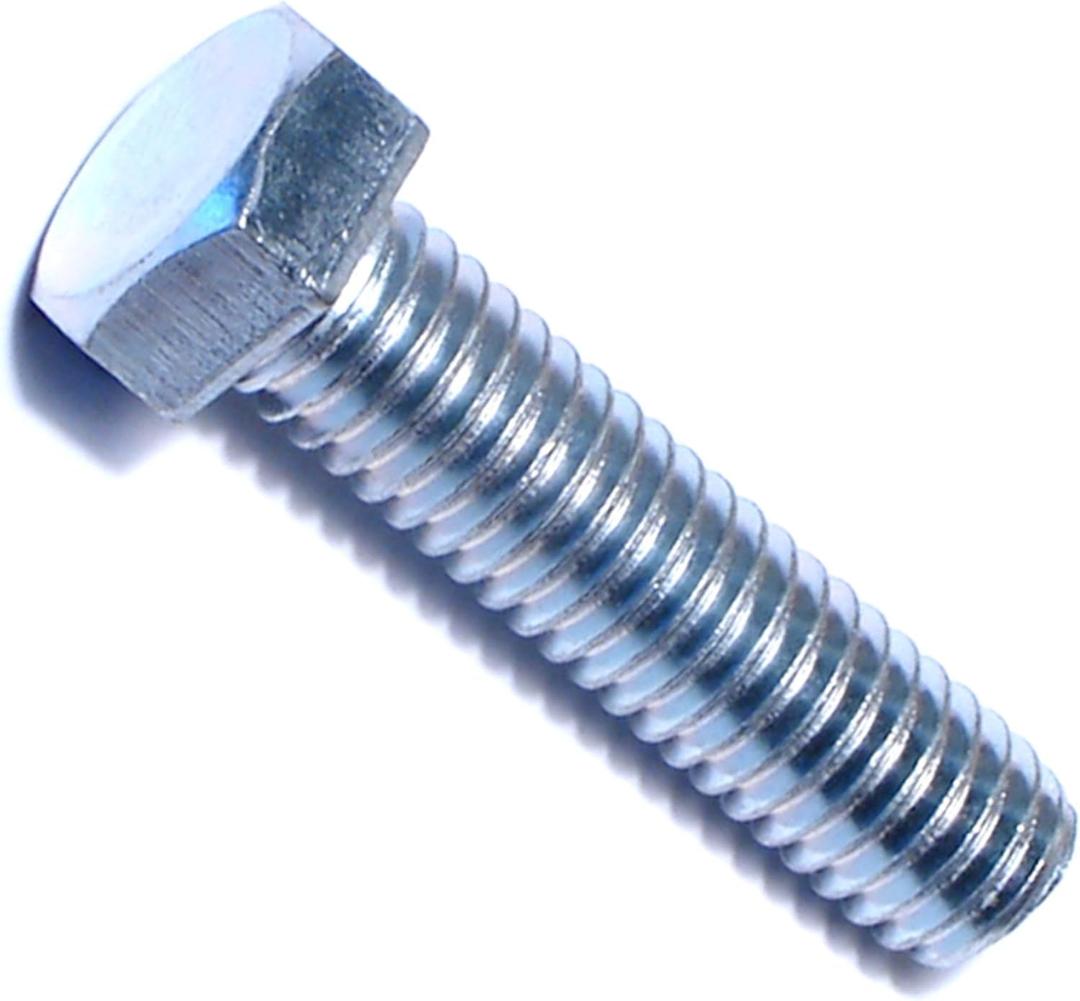 014973244224 Full Thread Hex Tap Bolts, 3/8-16 x 1-1/2, Piece-100, zinc