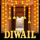 11pcs Marigold Garland for Decoration and Diwali Light up Letter Decoration 5 Feet Long Artificial Marigold Flower Garland with Bell for Mandir Decor Indian Hindu Pooja Room Light for Puja Party Decor