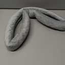 Soft Car Steering Wheel Cover for Sedan, SUV, Warm Luxury Velvet, Odorless, Universal, Anti Slip, Summer Winter, Gray, Standard Size[14" 1/2-15"](37-38cm)