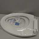 Garvee Toilet Seat, Elongated PP Toilet Lid, White Standard Bathroom Seat