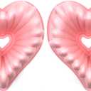 Kundalini Heart Shaped Cake Pan, 2PCS 9 Inch Heart Fluted Tube Cake Pans, Nonstick Silicone Cake Molds for Making Wedding, Valentine's Day and Family Cakes